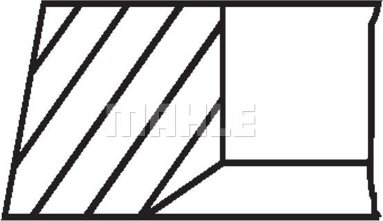 MAHLE 039 99 V0 - Zestaw pierścieni tłokowych