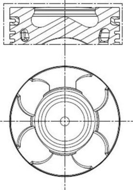 MAHLE 011 PI 00100 000 — Tłok
