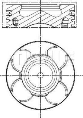 MAHLE 011 PI 00100 001 - Tłok