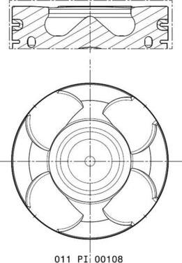 MAHLE 011 PI 00108 001 - Tłok