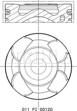 MAHLE 011 PI 00120 000 — Tłok