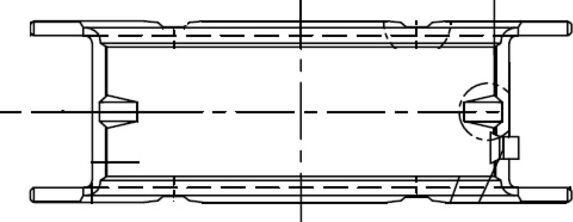 MAHLE 081 FL 21840 050 — Tuleja łożyska wału korbowego