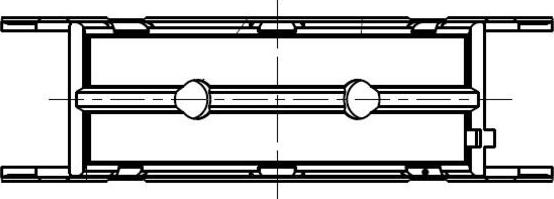 MAHLE 081 HS 21720 025 - Panewki wału korbowego