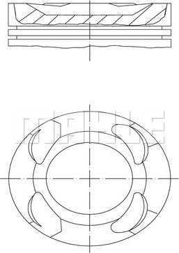 MAHLE 081 PI 00124 000 — Tłok