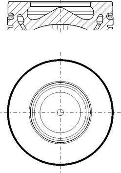 MAHLE 081 PI 00119 000 — Tłok