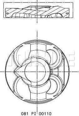 MAHLE 081 PI 00110 002 - Tłok