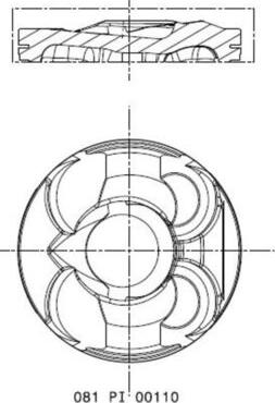 MAHLE 081 PI 00110 000 — Tłok