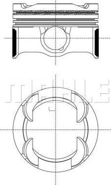 MAHLE 081 PI 00130 000 — Tłok