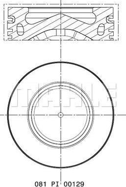 MAHLE 081 PI 00129 002 — Tłok