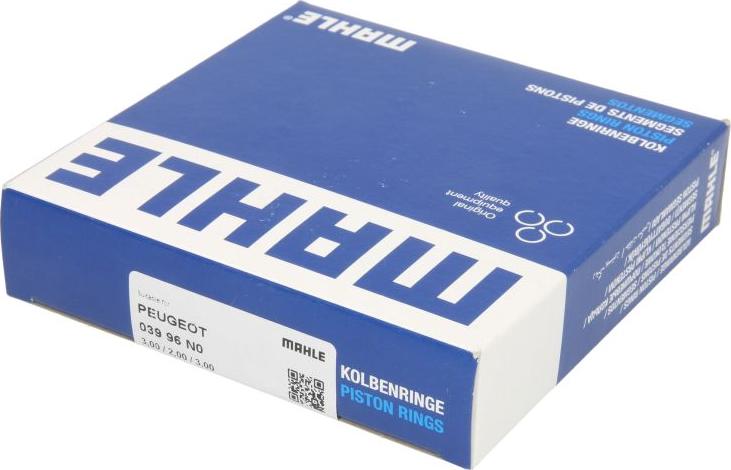 MAHLE 039 96 N0 - PIERSCIENIE-83.0-3-2-3 STD CITROEN 1T