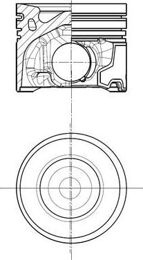 MAHLE 039 PI 00139 000 — Tłok