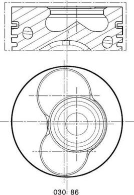 MAHLE 030 86 02 — Tłok