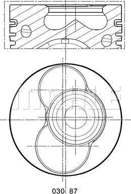 MAHLE 030 87 02 — Tłok