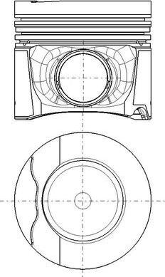 MAHLE 037 PI 00152 001 — Tłok