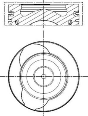 MAHLE 021 PI 00128 000 — Tłok