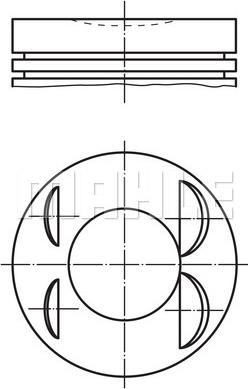MAHLE 021 PI 00127 000 — Tłok