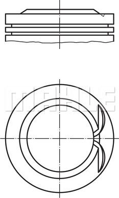 MAHLE 028 PI 00146 000 — Tłok