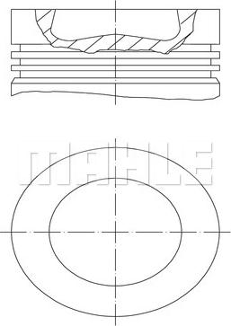 MAHLE 028 PI 00155 002 — Tłok
