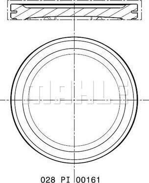MAHLE 028 PI 00161 000 — Tłok
