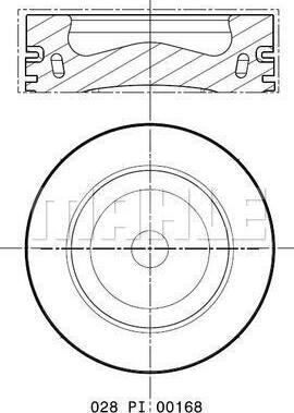 MAHLE 028 PI 00168 002 — Tłok