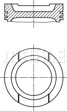 MAHLE 033 01 02 - TŁOK VW 1.6 0.50