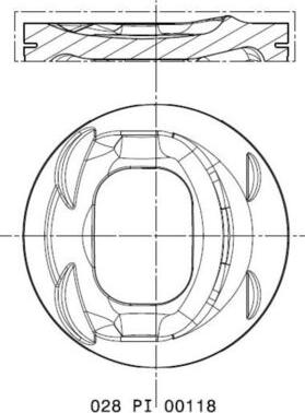 MAHLE 028 PI 00118 000 — Tłok