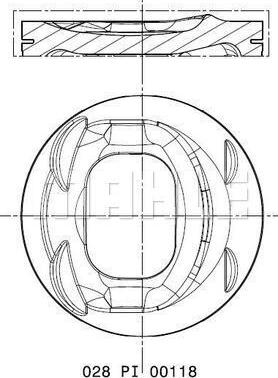 MAHLE 028 PI 00118 002 — Tłok