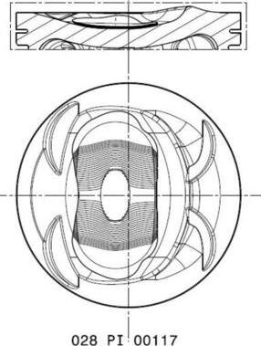 MAHLE 028 PI 00117 002 — Tłok