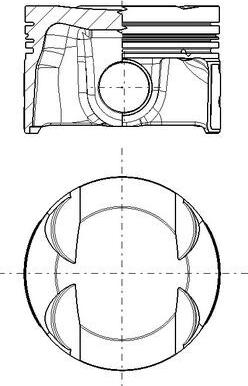 MAHLE 028 PI 00181 000 — Tłok