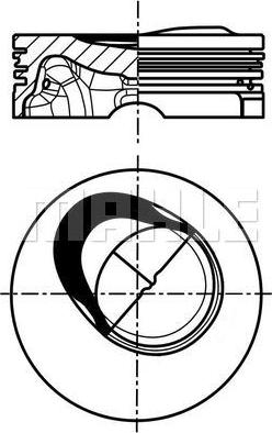 MAHLE 028 PI 00130 000 — Tłok