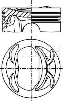 MAHLE 039 PI 00129 000 - Tłok