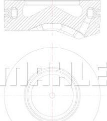 MAHLE 081 PI 00105 000 — Tłok