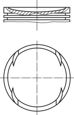 MAHLE 028 PI 00120 000 — Tłok