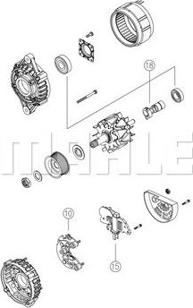 MAHLE MG 809 - Alternator