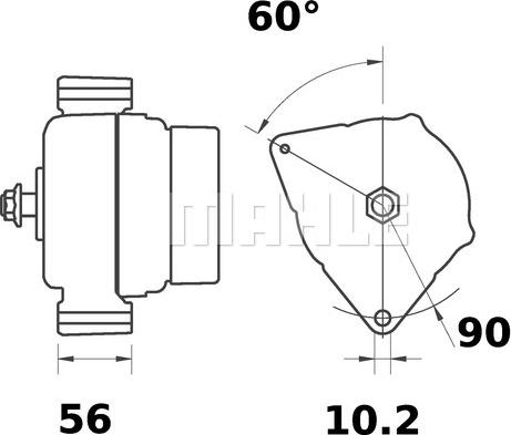 MAHLE MG 312 - Alternator