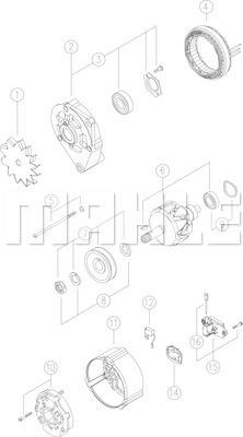 MAHLE MG 123 - Alternator