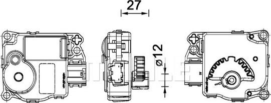 MAHLE AA 59 000P — Sterowanie, klapki mieszające
