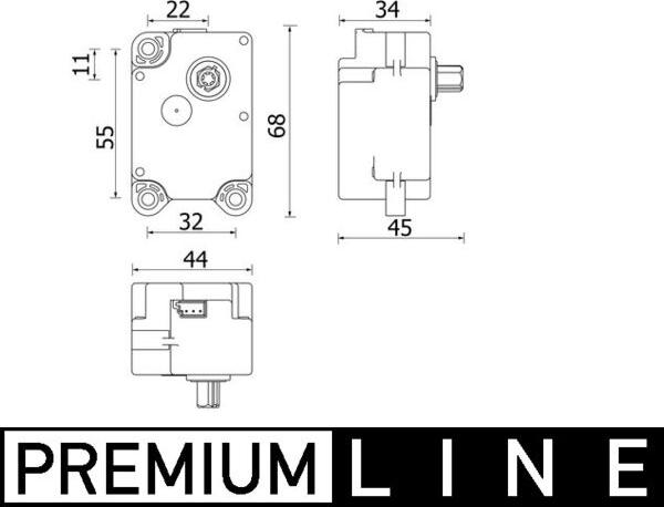 MAHLE AA 71 000P - Silnik krokowy klimatyzacji