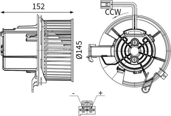 MAHLE AB 147 000S - Dmuchawa