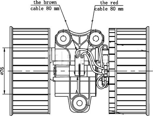 MAHLE AB 81 000S — Wentylator wewnętrzny