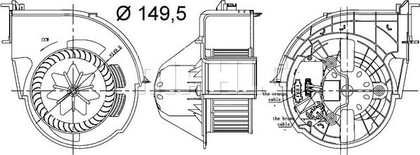 MAHLE AB 83 000S — Wentylator wewnętrzny
