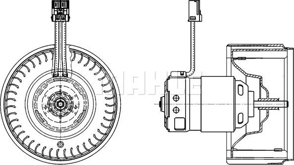 MAHLE AB 71 000P - DMUCHAWA VOLVO S80 - V80 RHD
