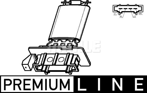 MAHLE ABR 98 000P - STEROWNIK KLIMATYZACJI VW A2-A3 03- Q3 11- SEAT IBIZA LEON 05-