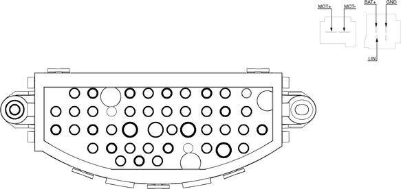 MAHLE ABR 22 000S — Regulator, wentylator nawiewu do wnętrza pojazdu