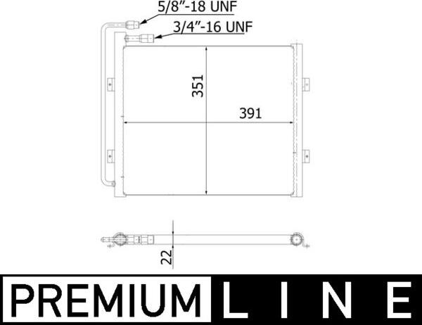 MAHLE AC 940 000P - Skraplacz klimatyzacji