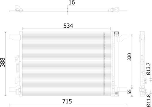 MAHLE AC 915 000S — Skraplacz, klimatyzacja