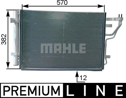 MAHLE AC 442 000P — Skraplacz, klimatyzacja