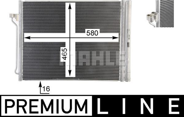 MAHLE AC 463 000P - Skraplacz, klimatyzacja
