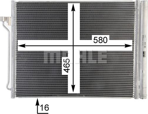 MAHLE AC 463 000P - Skraplacz, klimatyzacja