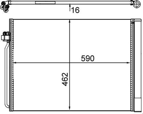 MAHLE AC 405 000S — Skraplacz, klimatyzacja